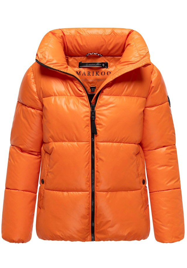 Marikoo Winterjacke »Hazalee« mit leicht gläzendem Obermaterial und hohem Kragen