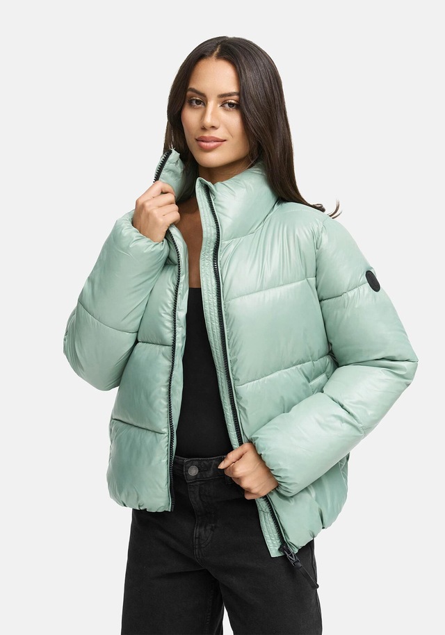 Marikoo Winterjacke »Hazalee« mit leicht gläzendem Obermaterial und hohem Kragen