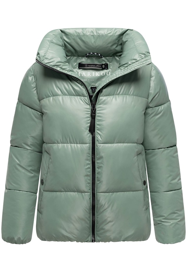 Marikoo Winterjacke »Hazalee« mit leicht gläzendem Obermaterial und hohem Kragen