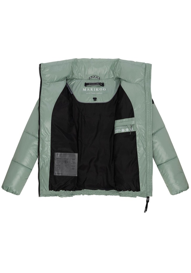 Marikoo Winterjacke »Hazalee« mit leicht gläzendem Obermaterial und hohem Kragen