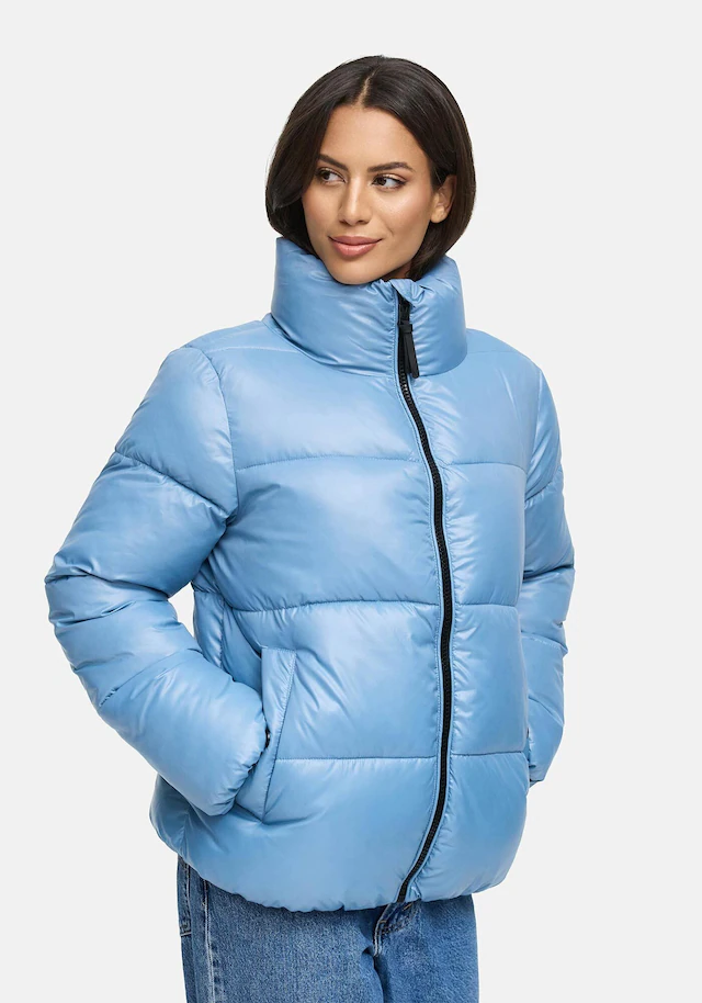 Marikoo Winterjacke »Hazalee« mit leicht gläzendem Obermaterial und hohem Kragen