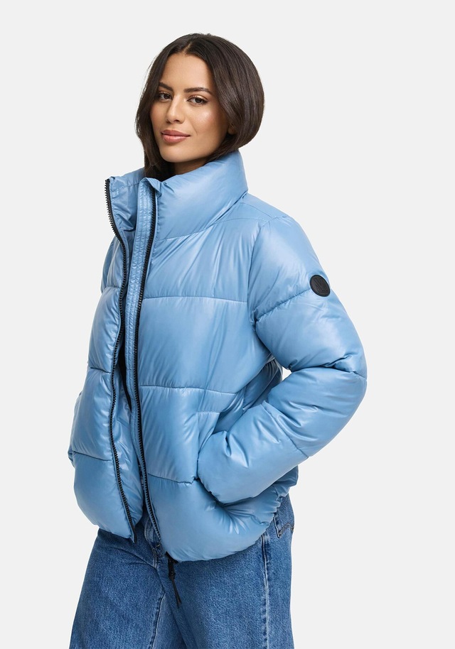 Marikoo Winterjacke »Hazalee« mit leicht gläzendem Obermaterial und hohem Kragen