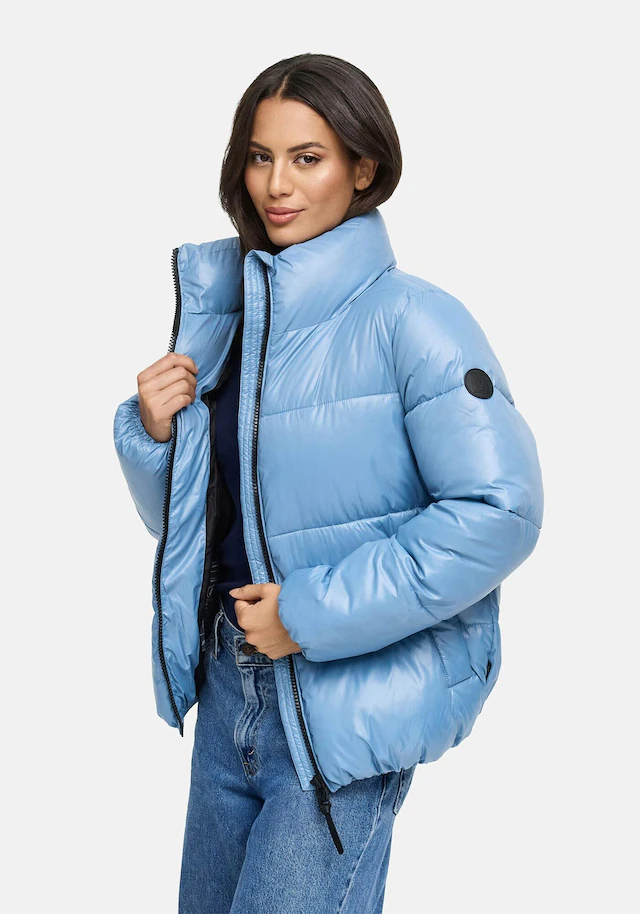 Marikoo Winterjacke »Hazalee« mit leicht gläzendem Obermaterial und hohem Kragen