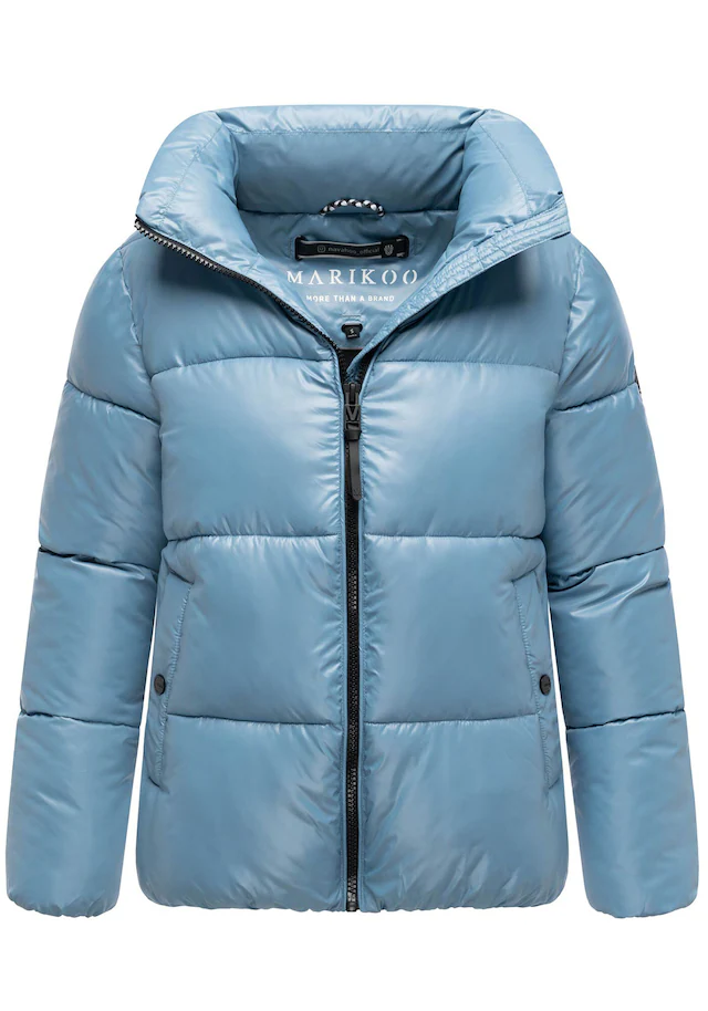 Marikoo Winterjacke »Hazalee« mit leicht gläzendem Obermaterial und hohem Kragen