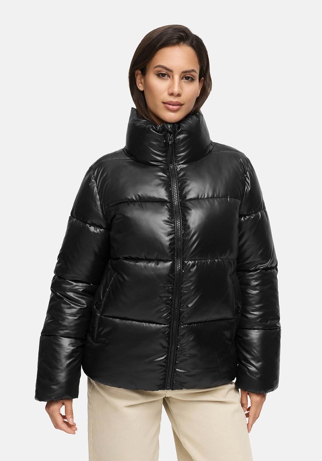 Marikoo Winterjacke »Hazalee« mit leicht gläzendem Obermaterial und hohem Kragen
