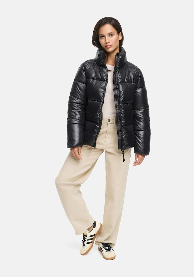 Marikoo Winterjacke »Hazalee« mit leicht gläzendem Obermaterial und hohem Kragen