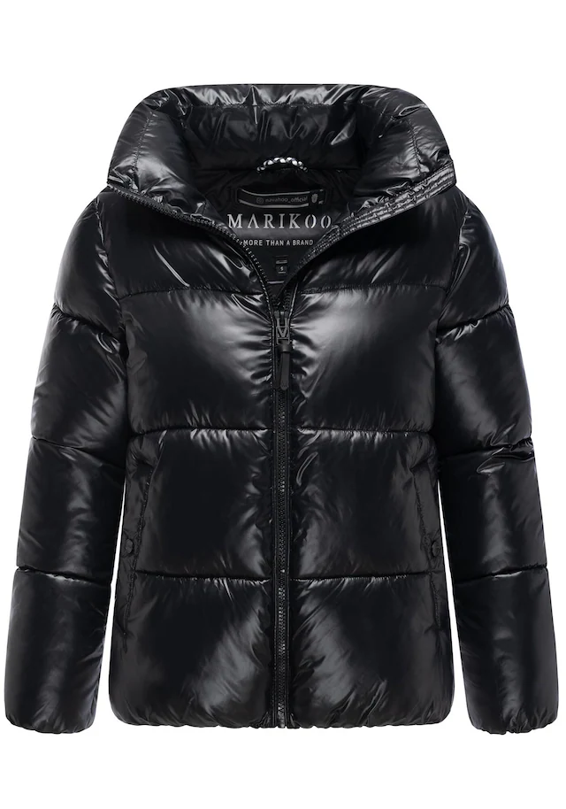 Marikoo Winterjacke »Hazalee« mit leicht gläzendem Obermaterial und hohem Kragen