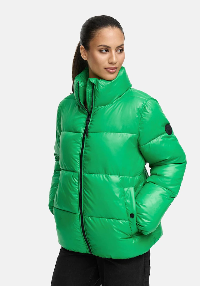 Marikoo Winterjacke »Hazalee« mit leicht gläzendem Obermaterial und hohem Kragen