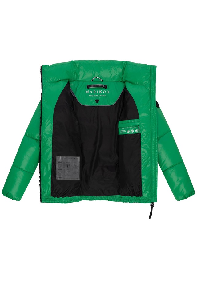 Marikoo Winterjacke »Hazalee« mit leicht gläzendem Obermaterial und hohem Kragen