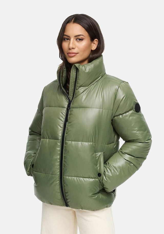 Marikoo Winterjacke »Hazalee« mit leicht gläzendem Obermaterial und hohem Kragen