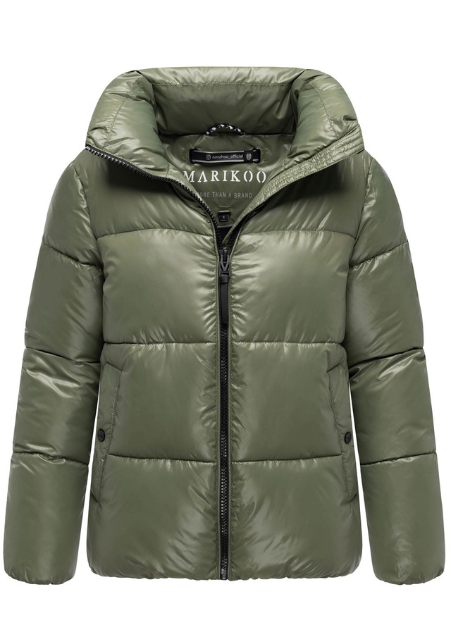 Marikoo Winterjacke »Hazalee« mit leicht gläzendem Obermaterial und hohem Kragen