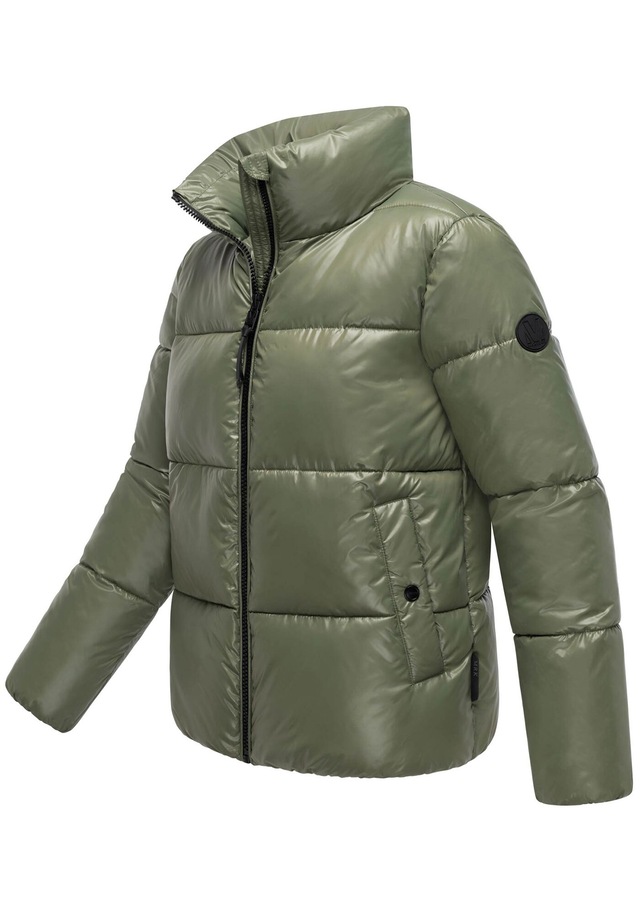 Marikoo Winterjacke »Hazalee« mit leicht gläzendem Obermaterial und hohem Kragen