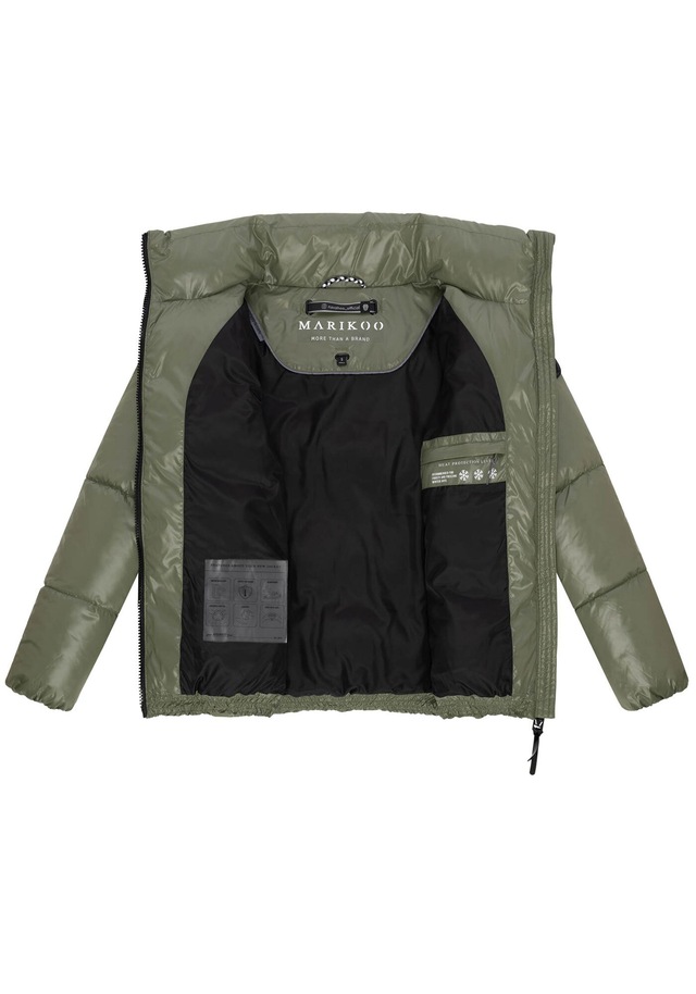 Marikoo Winterjacke »Hazalee« mit leicht gläzendem Obermaterial und hohem Kragen