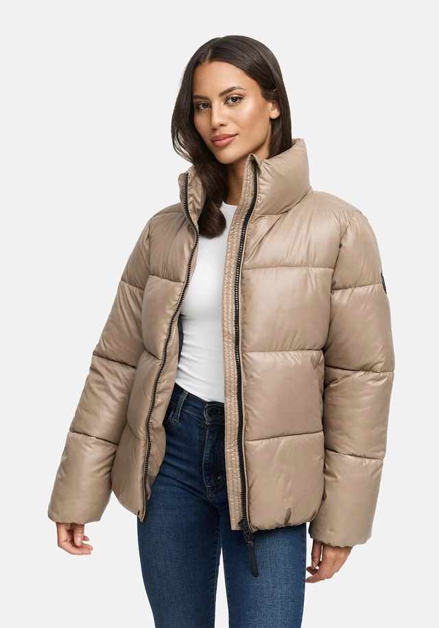 Marikoo Winterjacke »Hazalee« mit leicht gläzendem Obermaterial und hohem Kragen