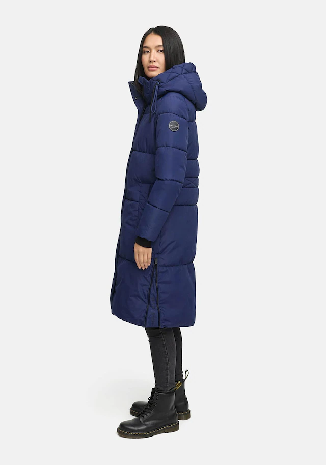 Marikoo Winterjacke »Michikoo« Extra langer Schnitt mit seitlichen Gehschlitzen