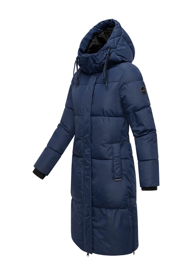 Marikoo Winterjacke »Michikoo« Extra langer Schnitt mit seitlichen Gehschlitzen