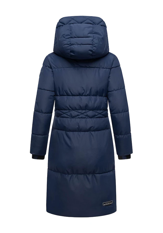 Marikoo Winterjacke »Michikoo« Extra langer Schnitt mit seitlichen Gehschlitzen
