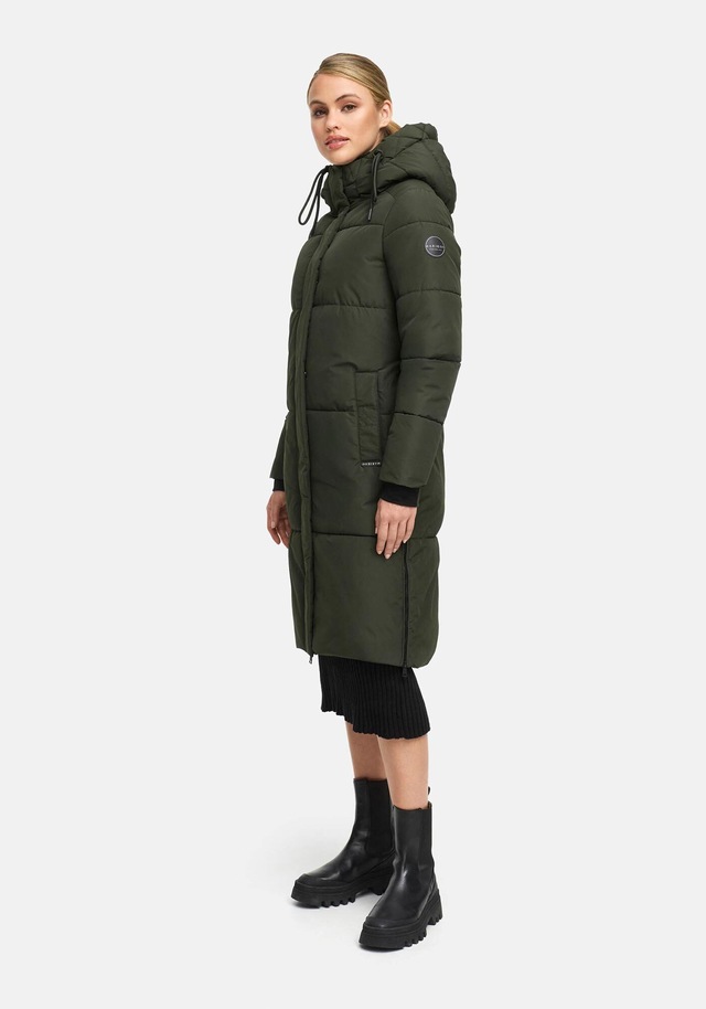 Marikoo Winterjacke »Michikoo« Extra langer Schnitt mit seitlichen Gehschlitzen
