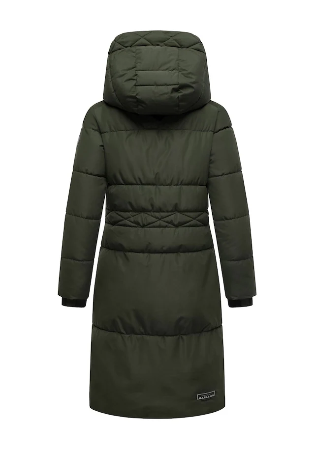 Marikoo Winterjacke »Michikoo« Extra langer Schnitt mit seitlichen Gehschlitzen