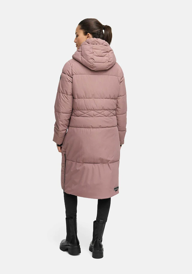 Marikoo Winterjacke »Michikoo« Extra langer Schnitt mit seitlichen Gehschlitzen