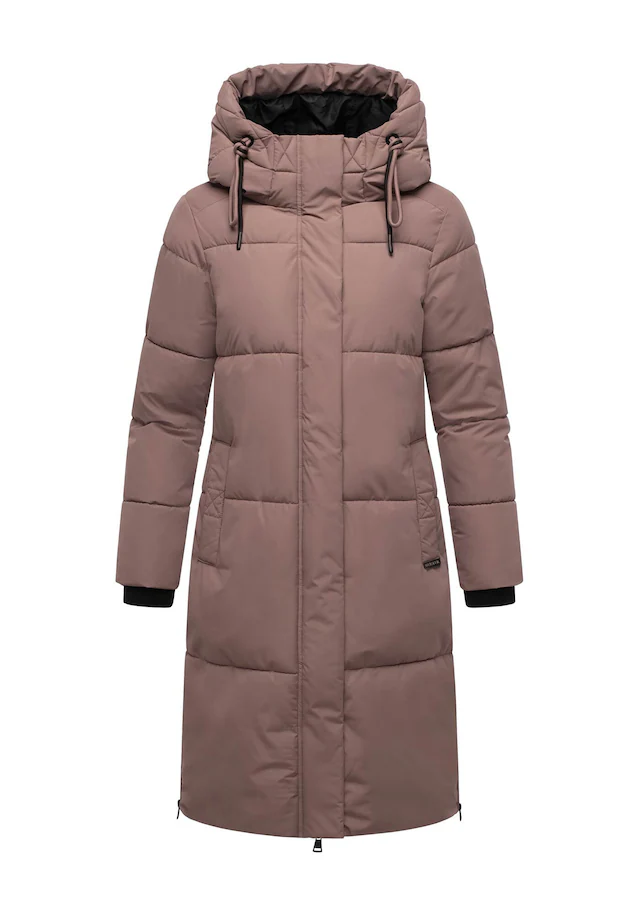 Marikoo Winterjacke »Michikoo« Extra langer Schnitt mit seitlichen Gehschlitzen
