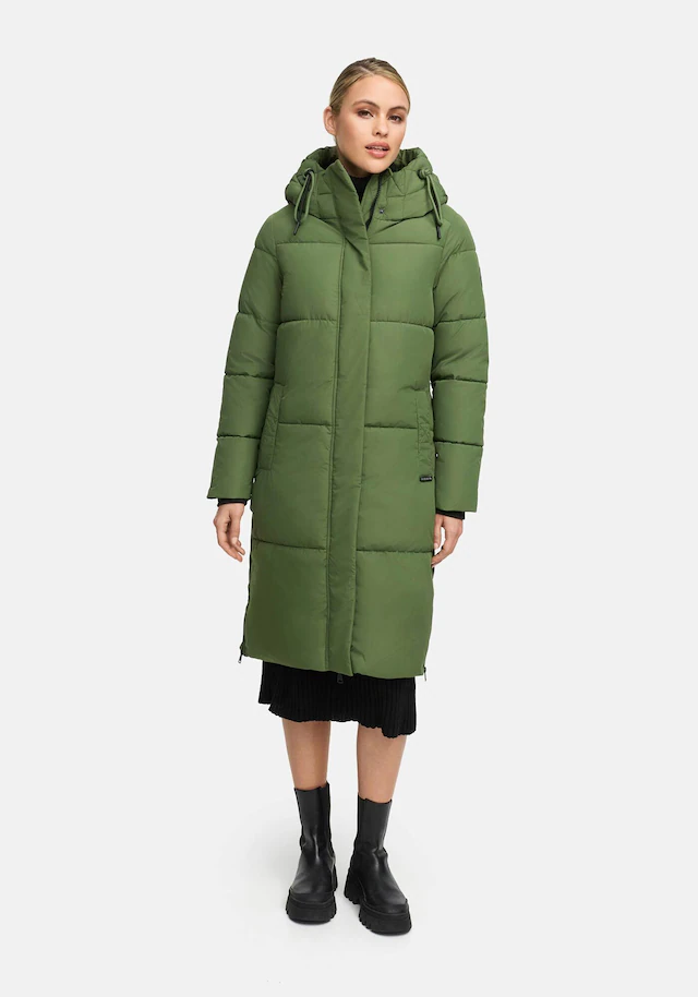 Marikoo Winterjacke »Michikoo« Extra langer Schnitt mit seitlichen Gehschlitzen