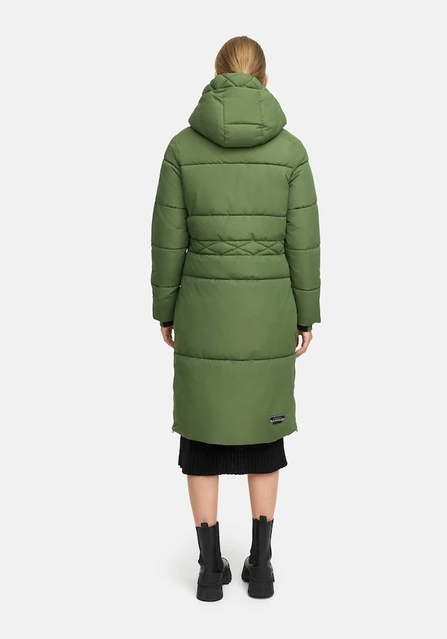 Marikoo Winterjacke »Michikoo« Extra langer Schnitt mit seitlichen Gehschlitzen