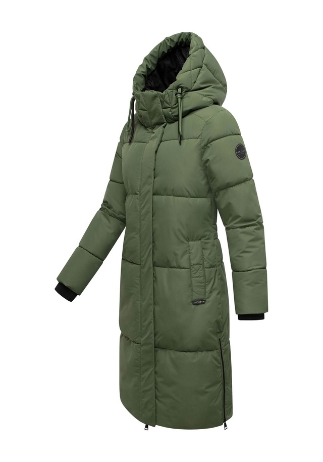 Marikoo Winterjacke »Michikoo« Extra langer Schnitt mit seitlichen Gehschlitzen