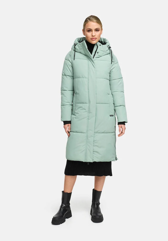 Marikoo Winterjacke »Michikoo« Extra langer Schnitt mit seitlichen Gehschlitzen