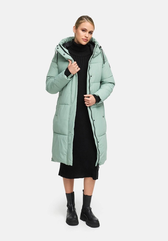 Marikoo Winterjacke »Michikoo« Extra langer Schnitt mit seitlichen Gehschlitzen