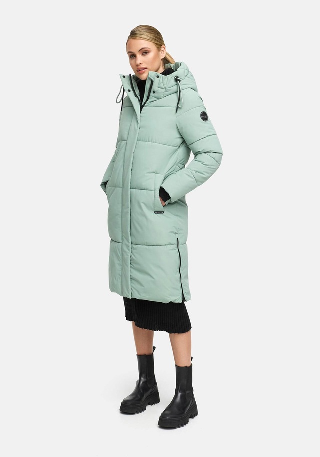Marikoo Winterjacke »Michikoo« Extra langer Schnitt mit seitlichen Gehschlitzen
