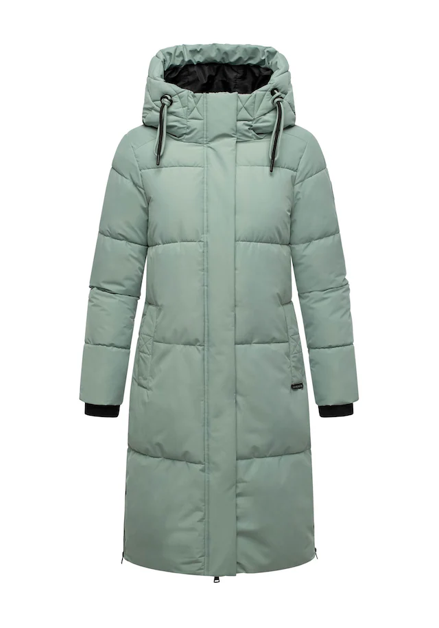Marikoo Winterjacke »Michikoo« Extra langer Schnitt mit seitlichen Gehschlitzen