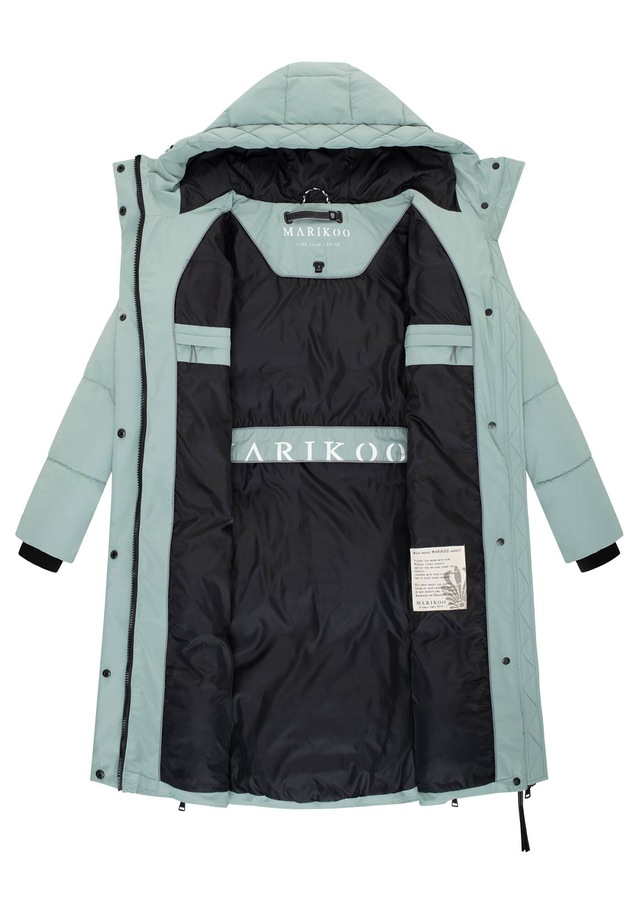 Marikoo Winterjacke »Michikoo« Extra langer Schnitt mit seitlichen Gehschlitzen