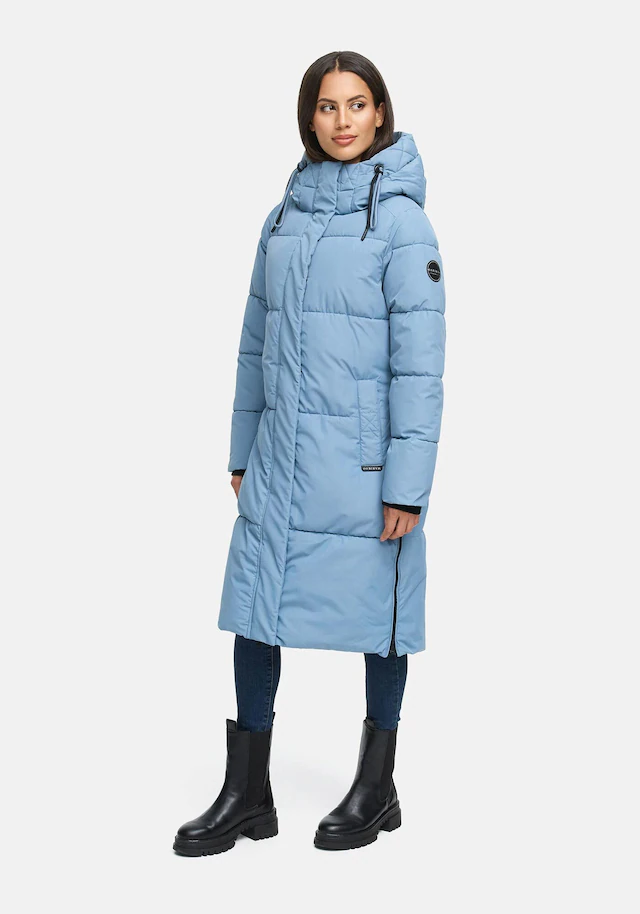 Marikoo Winterjacke »Michikoo« Extra langer Schnitt mit seitlichen Gehschlitzen