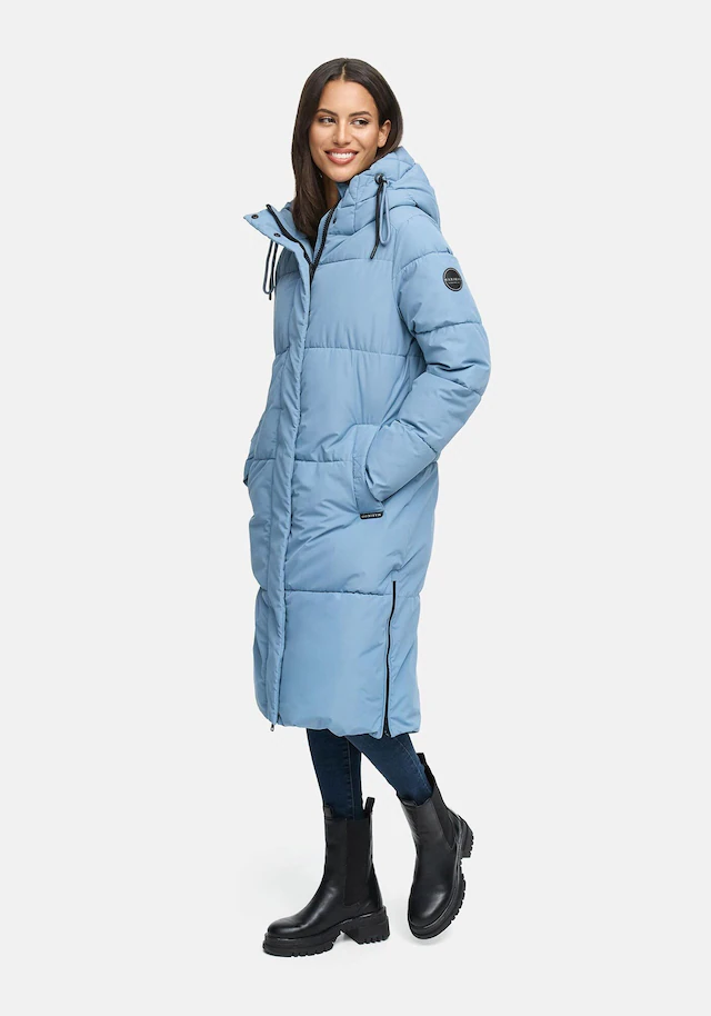 Marikoo Winterjacke »Michikoo« Extra langer Schnitt mit seitlichen Gehschlitzen