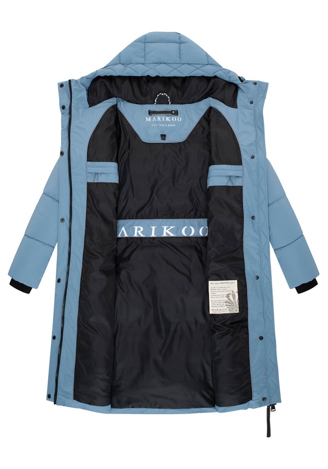 Marikoo Winterjacke »Michikoo« Extra langer Schnitt mit seitlichen Gehschlitzen