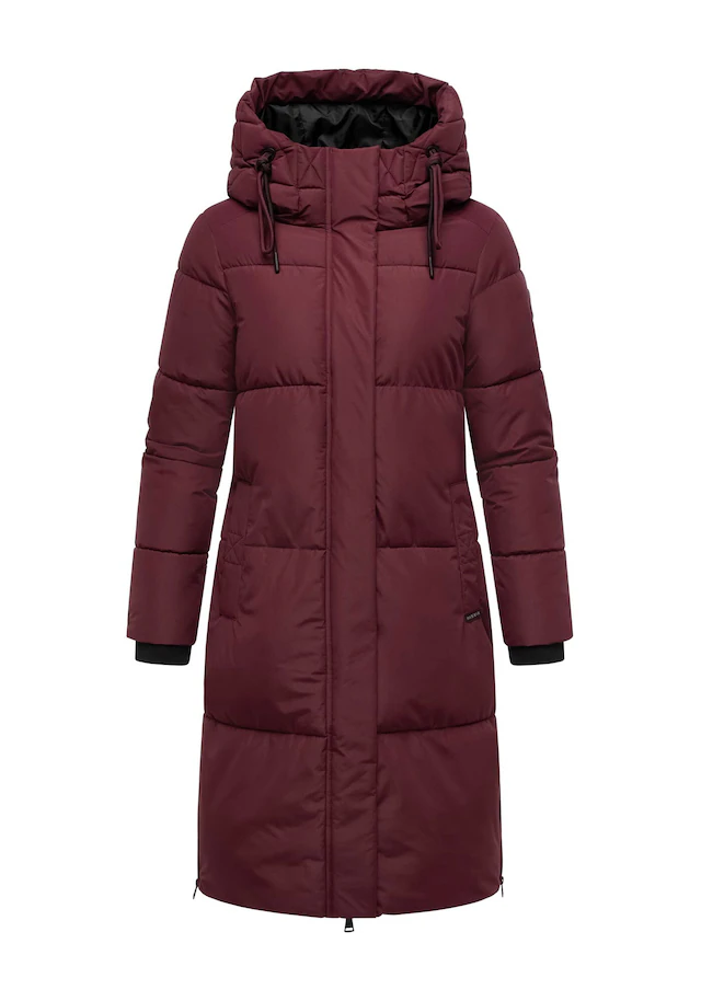 Marikoo Winterjacke »Michikoo« Extra langer Schnitt mit seitlichen Gehschlitzen