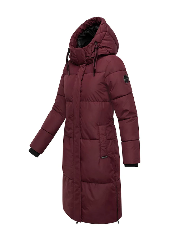 Marikoo Winterjacke »Michikoo« Extra langer Schnitt mit seitlichen Gehschlitzen