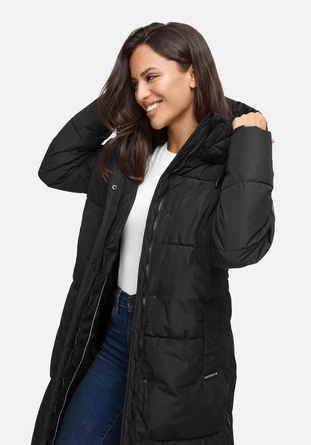 Marikoo Winterjacke »Michikoo« Extra langer Schnitt mit seitlichen Gehschlitzen