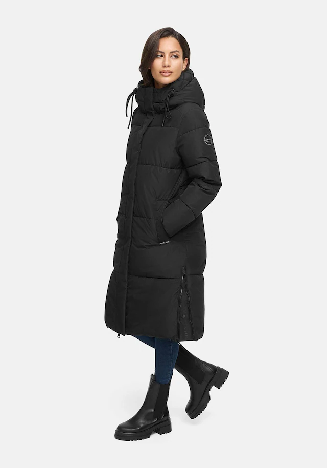 Marikoo Winterjacke »Michikoo« Extra langer Schnitt mit seitlichen Gehschlitzen