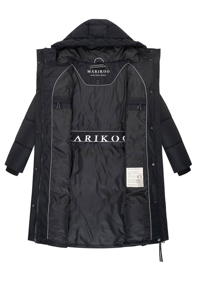 Marikoo Winterjacke »Michikoo« Extra langer Schnitt mit seitlichen Gehschlitzen