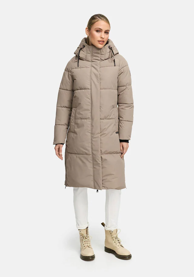Marikoo Winterjacke »Michikoo« Extra langer Schnitt mit seitlichen Gehschlitzen