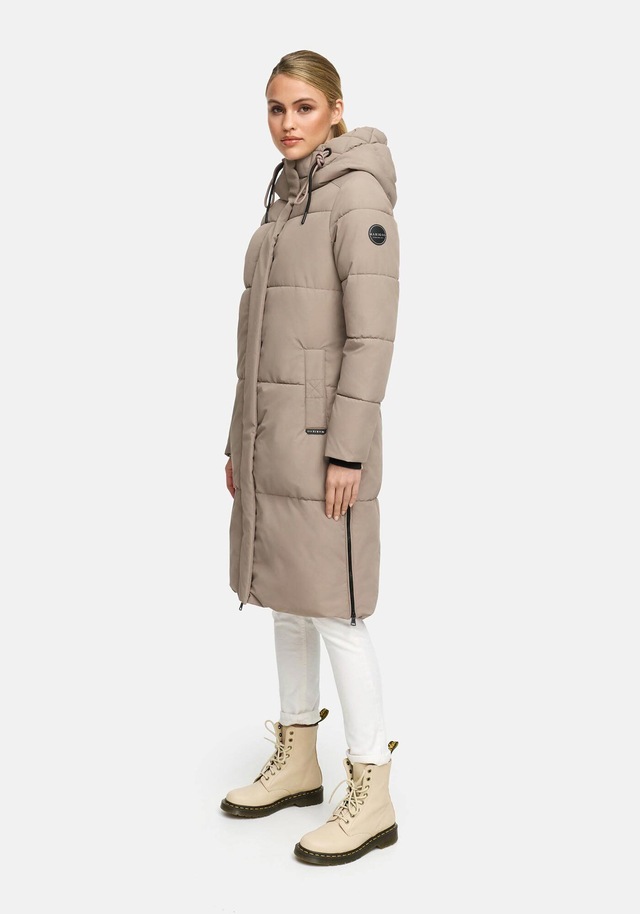 Marikoo Winterjacke »Michikoo« Extra langer Schnitt mit seitlichen Gehschlitzen