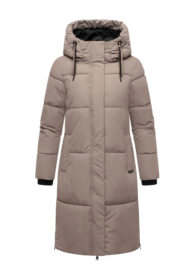 Marikoo Winterjacke »Michikoo« Extra langer Schnitt mit seitlichen Gehschlitzen