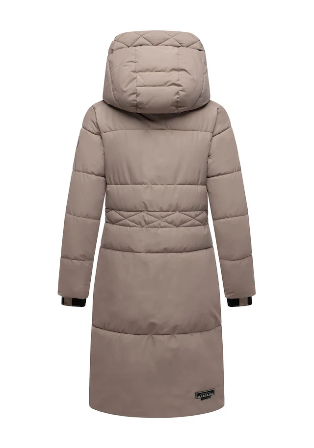 Marikoo Winterjacke »Michikoo« Extra langer Schnitt mit seitlichen Gehschlitzen