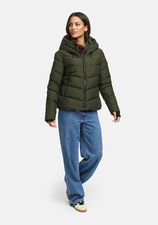 Marikoo Winterjacke »Yukanii« Kurze Winterjacke mit langen Bündchen und Daumenloch