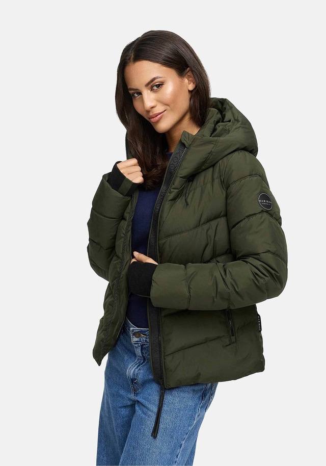 Marikoo Winterjacke »Yukanii« Kurze Winterjacke mit langen Bündchen und Daumenloch