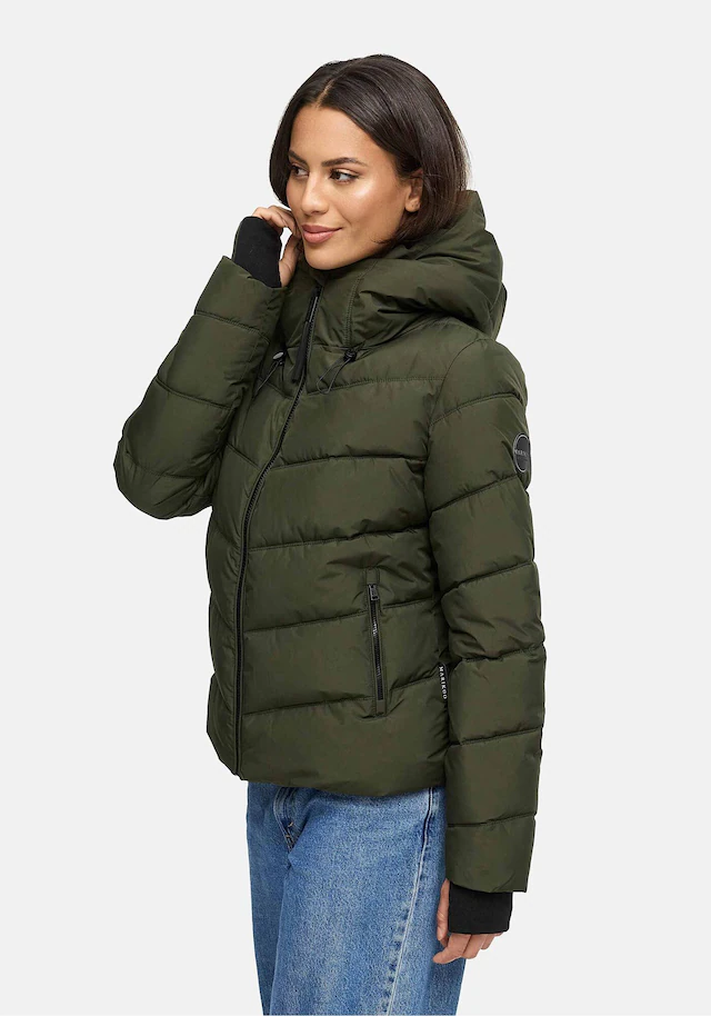 Marikoo Winterjacke »Yukanii« Kurze Winterjacke mit langen Bündchen und Daumenloch