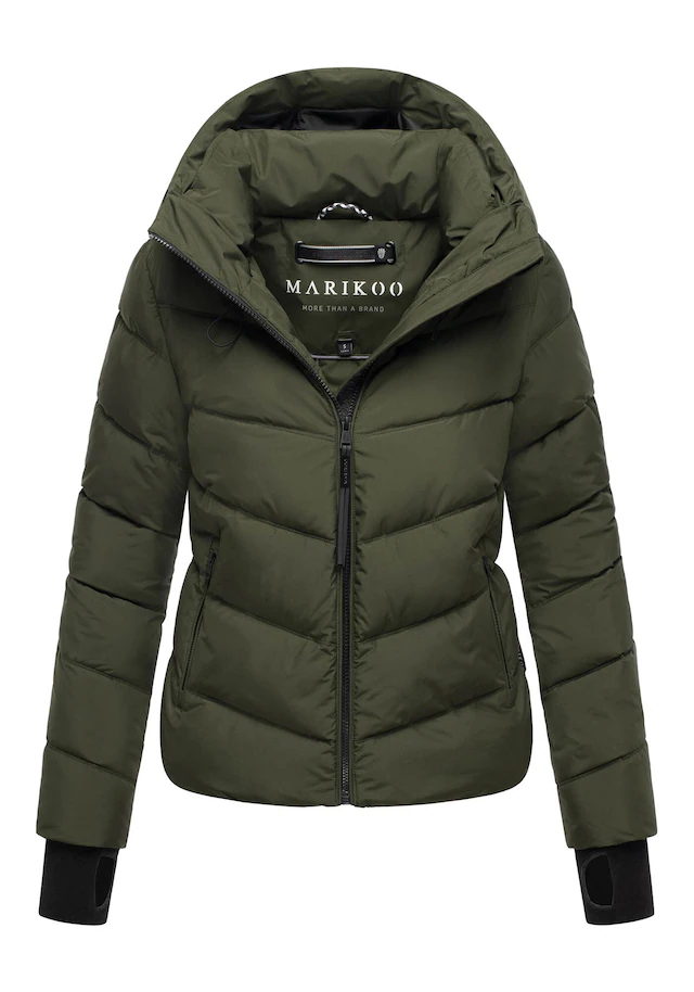 Marikoo Winterjacke »Yukanii« Kurze Winterjacke mit langen Bündchen und Daumenloch