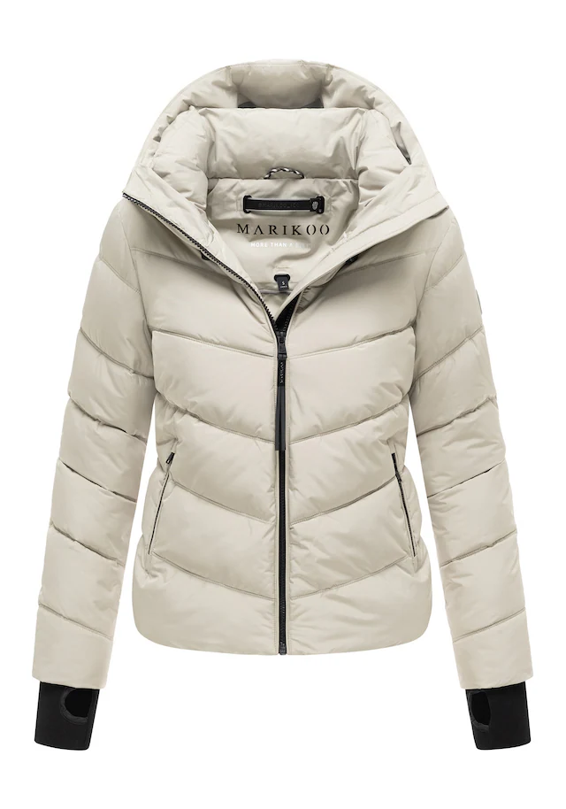 Marikoo Winterjacke »Yukanii« Kurze Winterjacke mit langen Bündchen und Daumenloch